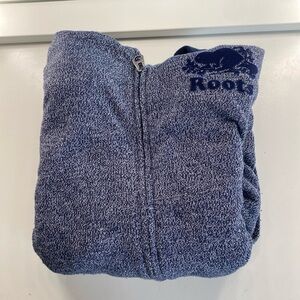 Navy blue roots zip up